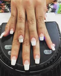 Coffin Acrylic Nails Short Black Nail And Manicure Trends Todays model nikki, likes to chew her nails, she has been told by several.