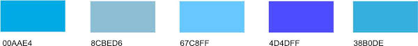Different Shades Of Blue A List With Color Names And Codes