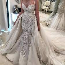 The dress 25 modest mermaid wedding dresses. Modest Mermaid Wedding Dress Bridal Gown Lace Pattern Sequin Bride Dresses With Detachable Overskirt Buy Wedding Dress Lace Wedding Dress Bridal Gown Wedding Dresses With Detachale Overskirt Product On Alibaba Com