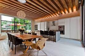 One of the most visually effective types of ceiling design allows you to effectively emphasize the photo by: 12 Modern Wooden Ceiling Designs For Your Dream Home