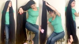 Her friend is also a long hair enthusiasts and although she has short hair herself, she loves to play with olga's hair, and she loves to make beautiful hairstyles, such as in this video. Realrapunzels Super Long Black Hair Preview Youtube
