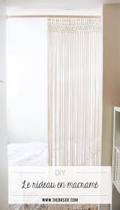 Do It Yourself Etape Par Etape Pour Realiser Un Rideau En Macrame Rideau Macrame Rideaux Rideau Fil