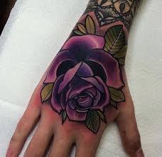 We are a custom tattoo studio. Purple Rose Tattoo Tatouage Rose Poignet Tatouage Tatouage Rose