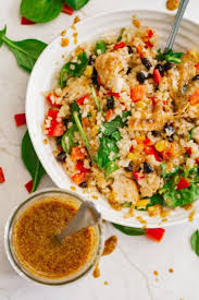 On a plate combine mustard seeds and parsley and press chicken into seed mixture, coating both sides. Honey Dijon Bbq Chicken Bowls The Bewitchin Kitchen