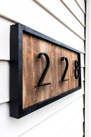 Diy Modern House Number Sign House Numbers Diy Modern House Numbers Sign Modern House Number