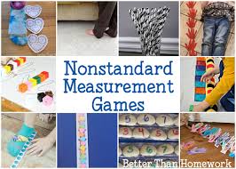 Measurement is the process of assigning a number to an attribute such as height, weight, length, width, volume, time, speed etc. Fun Nonstandard Measurement Games Creative Family Fun