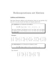 Geben sie in die felder für die elemente der matrix ein und führen sie die gewünschte operation durch klicken sie auf die entsprechende taste aus. Rechenoperationen Mit Matrizen Mathe Online