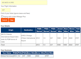 United Mileageplus Calculator Flyertalk Forums