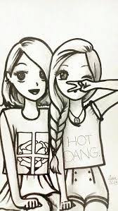 Fille ado fille coloriage à imprimer. Resultats De Recherche D Images Pour Dessin Realiste A Imprimer Et Colorier Pour Ado Drawings Of Friends Bff Drawings Cute Drawings