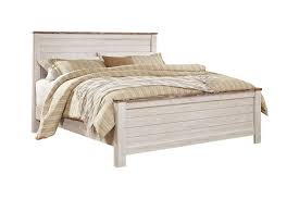 Bed is available in queen, king and cal. Willowton King Panel Bed Ashley Furniture Homestore
