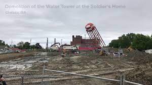 Water Tower At The Chelsea Soldiers Home Demolished Youtube