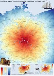 Isochrone Map Of Post Coach And Ship Travel From Berlin 1819 Map Cartography Abstract