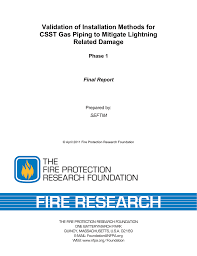 Validation Of Installation Methods For Csst Gas Piping To