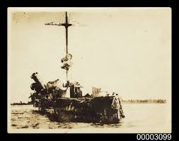 SMS EMDEN beached at North Keeling ...