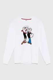 Olive Oyl And Popeye T Shirt Cartoons T Shirts And Bodysuits Baby Girl 3 Mth 4 Yrs Kids Zara United Ki Sweatshirts Peanuts T Shirts Cartoon Sweatshirts