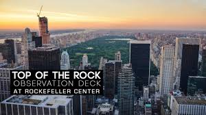 Treat a guest, or just yourself, to one of the city's most uplifting experiences this season. Rockefeller Center Top Of The Rock Observation Deck New York City Attractions Youtube