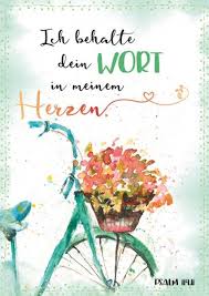 Postkarte Rad Mit Blumenkorb Christliche Spruche Bilder Bibelverse Geburtstag Bibelverse