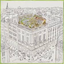 Hermes Gavroche Un Jardin Sur Le Toit H892698s 11 Carre Hermes Jardin Sur Le Toit Hermes