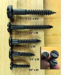Rustic Pyramid Head Screw 12 X 1 1 2 Black Phosphate Finish Wood Screws Rustic Hardware Decorative Hinges