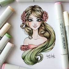Instagram Photo By Angela A Awada Jun 27 2015 At 11 23am Utc Copic Marker Art Copic Drawings Color Pencil Art