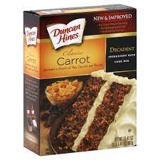 Press into the bottom of the pan. Duncan Hines Decadent Ingredient Rich Cake Mix Classic Carrot