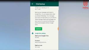 Backup Of Whatsapp Chat On Google Drive Youtube