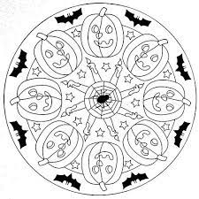 mandala coloring page halloween pages coloriage train imparable