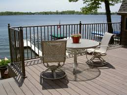 Railing components with baluster posts. Westbury Aluminum Railing Kits