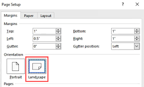 How To Make A One Page Landscape In Word I have a table that is to big for the portrait so i need to make landscape the page, but when i change in page setup it changes the whole document. how to make a one page landscape in word