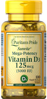 Vitamin d supplement 5000 iu a day. Vitamin D3 125 Mcg 5000 Iu 100 Softgels Puritan S Pride