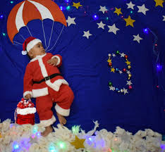 kushwanth shreyans as little santa monthly baby photos baby boy newborn photography newborn baby photography