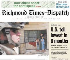 We are rva's local news and information source. Richmond Times Dispatch 300 E Franklin St Richmond Va Publication Consultants Mapquest