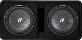 I used tamias6 css sdx15 15 subwoofer as the base and then made the kicker comp out of it specssize (in.,cm) 12, 30.0 impedance (ohms) 4 or 8 max rec amplifier power (watts peak/rms)* 300/150 please rate and comment sensitivity (db 1w/1m) 88.3 frequency. Kicker Compr Dual 12 Dual Voice Coil 2 Ohm Subwoofers With Enclosure Black 43dcwr122 Best Buy
