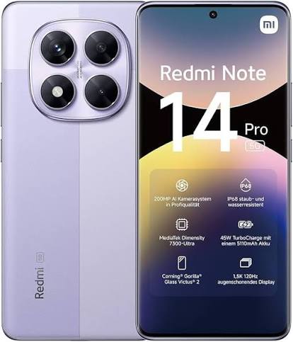 صورة لهاتف Redmi Note 14 وفق الرابط المرسل