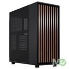 Design North ATX Mid Tower Case w/ Mesh Side, Wood Front Bezel, Charcoal  - Enthusiast Cases Fractal