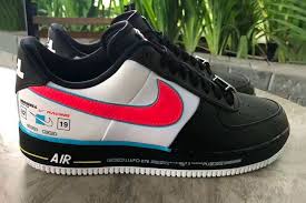 Black And Blue Air Force 1 Low Nike Puts Together A Racing Logo Inspired Air Force 1 Colorway