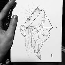 Select point circle polygon angle segment line ray vector arc. Geometric Simple Waterfall Tattoo Novocom Top