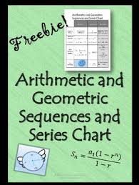 Sequences And Series Formula Chart Sequence And Series Arithmetic Sequences Activities Free Math Resources