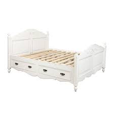 Découvrez toute notre collection de draps housses linvosges en 140x190. Lit 140x190 Avec Tiroirs En Bois Blanc Vieilli Romance Lits 2 Personnes Interior S
