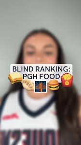 Blind ranking the Burgh’s best 🫣, We’ll see yinz Sunday at the City Game!,  #GoDukes, ————————————————————-, Audio Description: Kellie talking with  instrumental music, Video Description: Kellie filming ...
