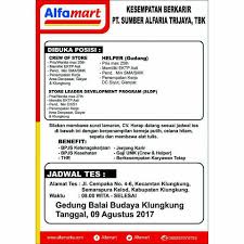 Posisi pekerjaan ini akan bertugas untuk membantu keperluan barang yang ada di sebuah perusahaan seperti alfamart dan indomaret. Gaji Karyawan Alfamart Bagian Gudang Cahunit Com