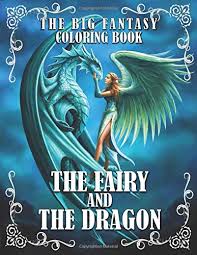 (fantasy coloring books for adults) summer, jade on amazon.com. Amazon Com The Fairy And The Dragon The Big Fantasy Coloring Book An Adult Coloring Book With 50 Incredible Coloring Pages Of Magical Fairies And Dragons 9798643860006 Boudjellal Houssam Books