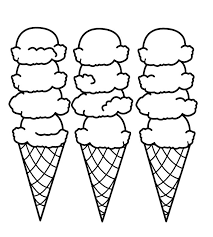 This coloring page features a picture of kawaii ice cream cone to color. Cool Ice Cream Cone Coloring Pages Free Anyoneforanyateam