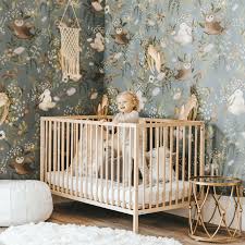 Oh Deer Wallpaper Mural In 2020 Wallpaper Childrens Room Deer Wallpaper Kid Room Decor