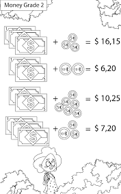 It may be helpful print and cut out the play money as a physical aid if students struggle to complete some of these operations mentally. Money Worksheets Grade 2 I Maths Key2practice Workbooks