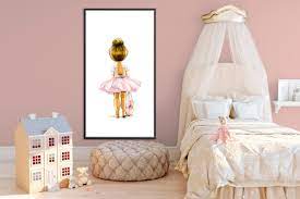 Wall Art For Girls Ballerina Nursery Print Soft Watercolour Etsy In 2021 Decorating Toddler Girls Room Girl Bedroom Walls Girl Bedroom Decor