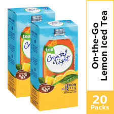 20 Packets Crystal Light Lemon Iced Tree Sugar Free On The Go Caffeinated Powdered Drink Mix Walmart Com Walmart Com