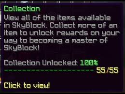 How To Unlock All Collections On Hypixel Skyblock Youtube
