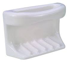 Proplus Grout In Ceramic Bathtub Soap Dish With Washcloth Holder White Ceramic Bathtub Brass Bathroom Accessories Dish Soap