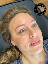 How it started vs. How it healed (before touchup!) Sad, round brows got you  down? Let's fix that! Runny eyeliner messed up your day? Let's fix that  too! HEALED Permanent Brow &